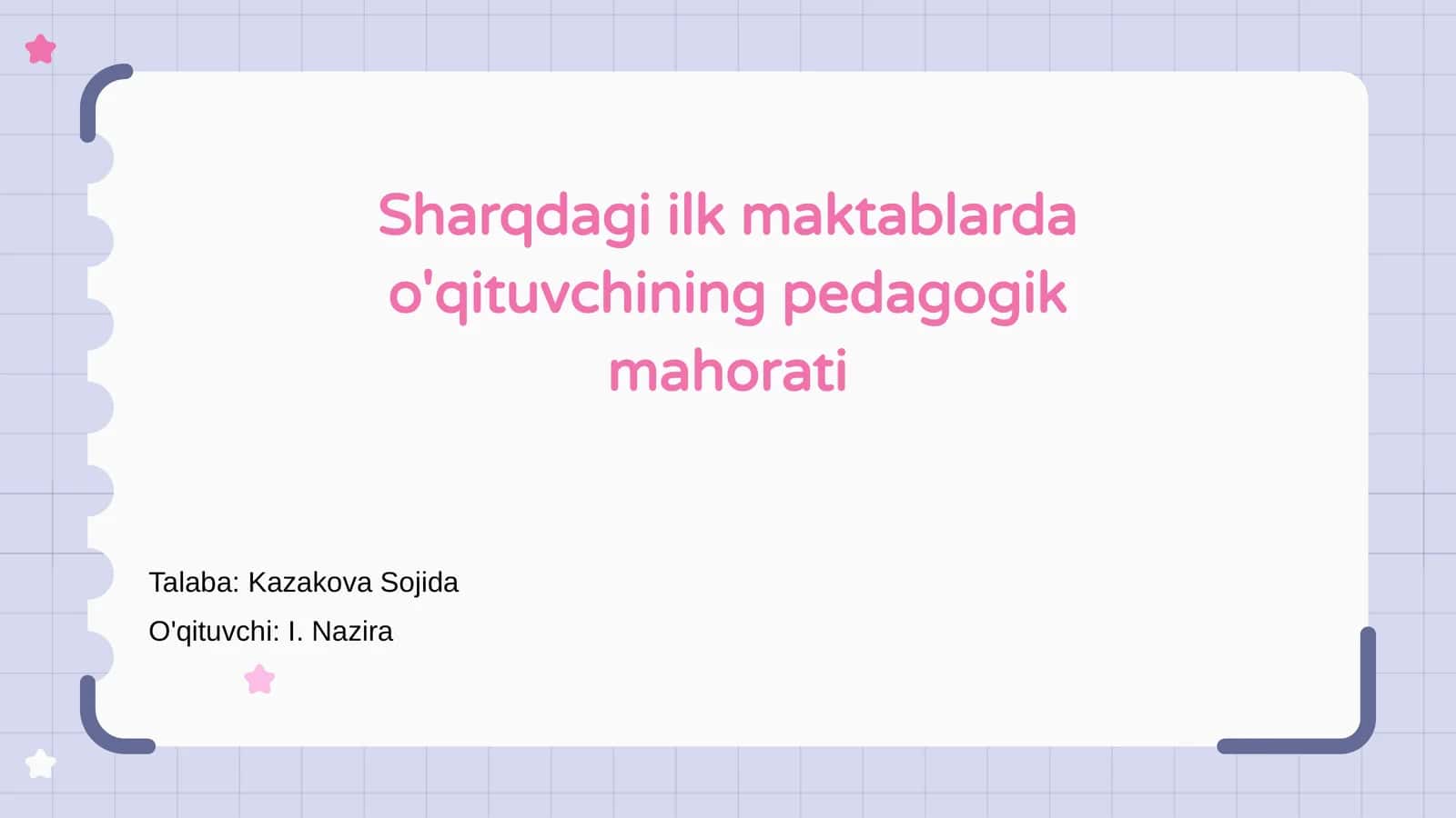 Sharqdagi ilk maktablarda o'qituvchining pedagogik mahorati 1