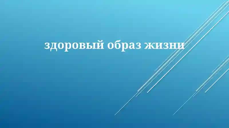 Основы здорового образа жизни