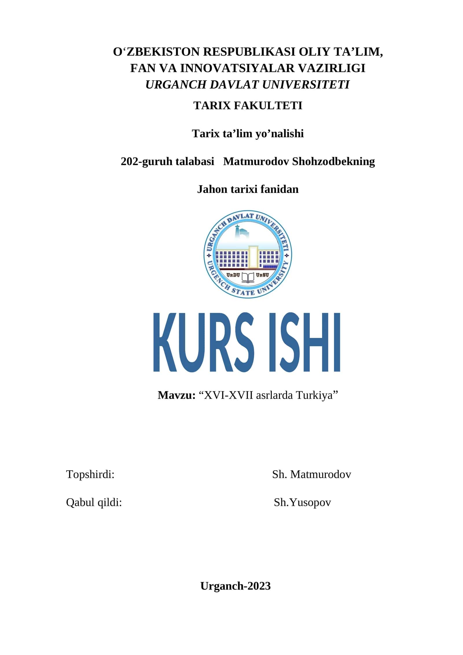 XVI-XVII asrlarda Turkiya 1