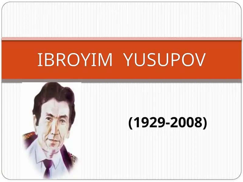 Ibroyim Yusupov 1