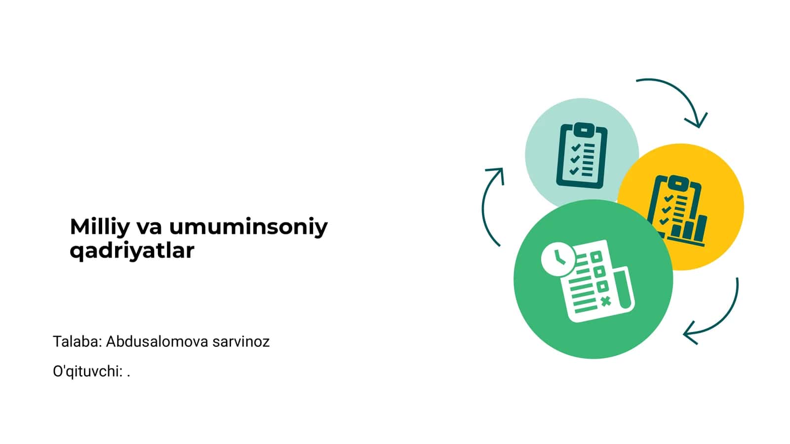 Milliy va umuminsoniy qadriyatlar 1