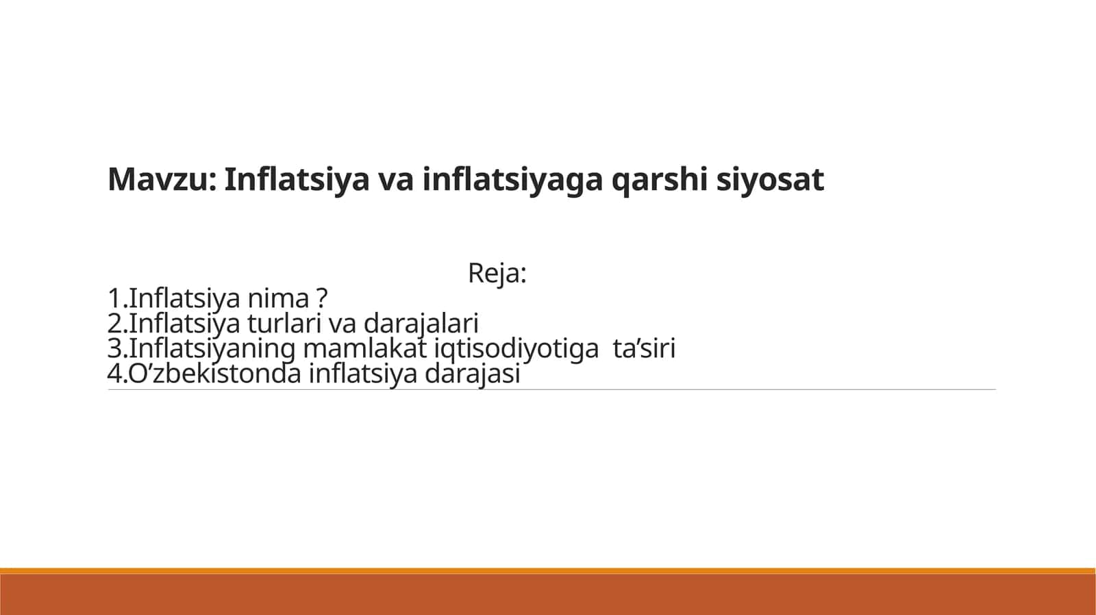 Inflatsiyavainflatsiyagaqarshisiyosat 1