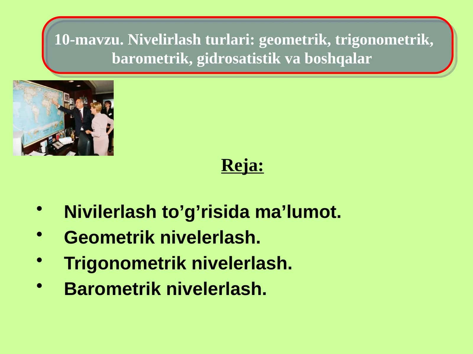 Geometrik nivelerlash 1