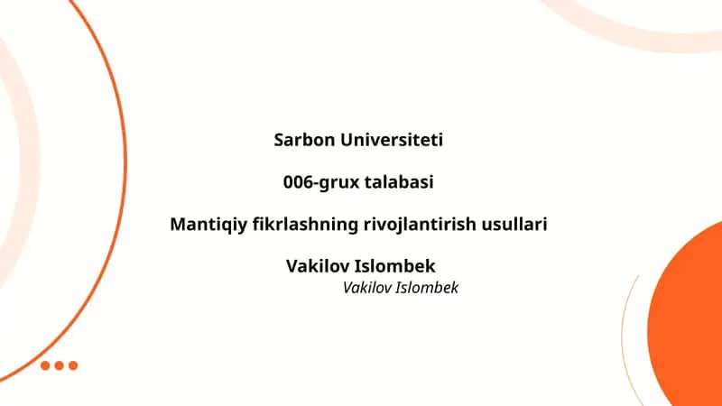 Mantiqiy fikrlashning rivojlantirish usullari 1
