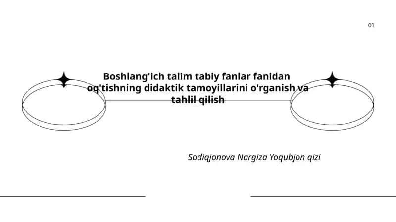 Boshlang'ich talim tabiy fanlar fanidan oq'tishning didaktik tamoyillarini o'rganish va tahlil qilish 1
