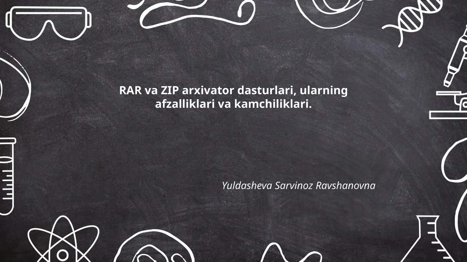RAR va ZIP arxivator dasturlari 1