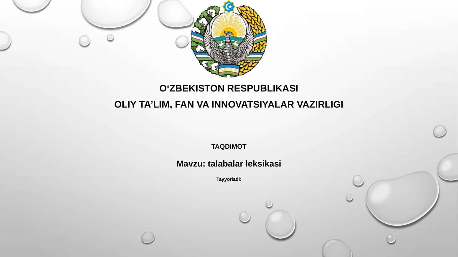 Talaba leksikoni 1