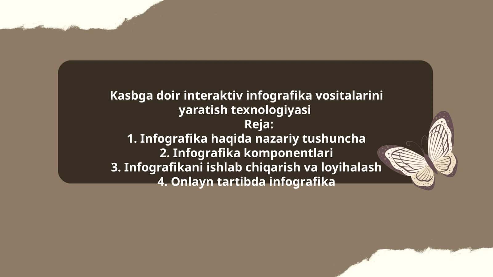 Kasbga doir interaktiv infografika vositalarini yaratish texnologiyasi 1