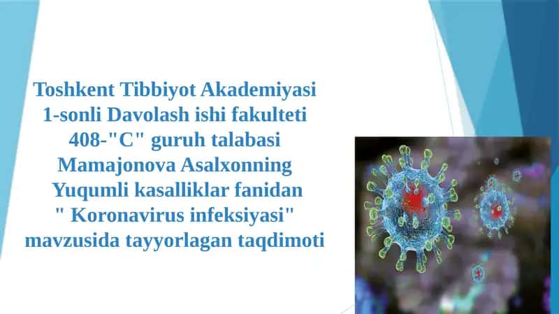"Koronavirus infeksiyasi" 1