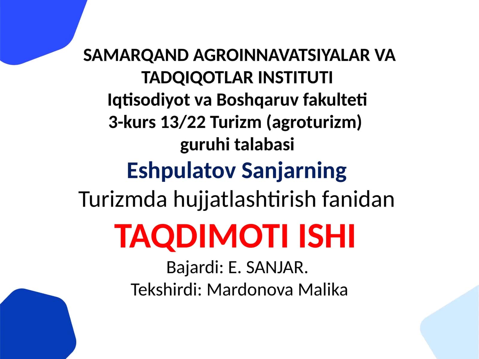 O'zbekistonning taraqqiyot strategiyasi tahlili 1