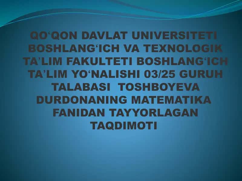 Toʻplamdagi munosabat 1