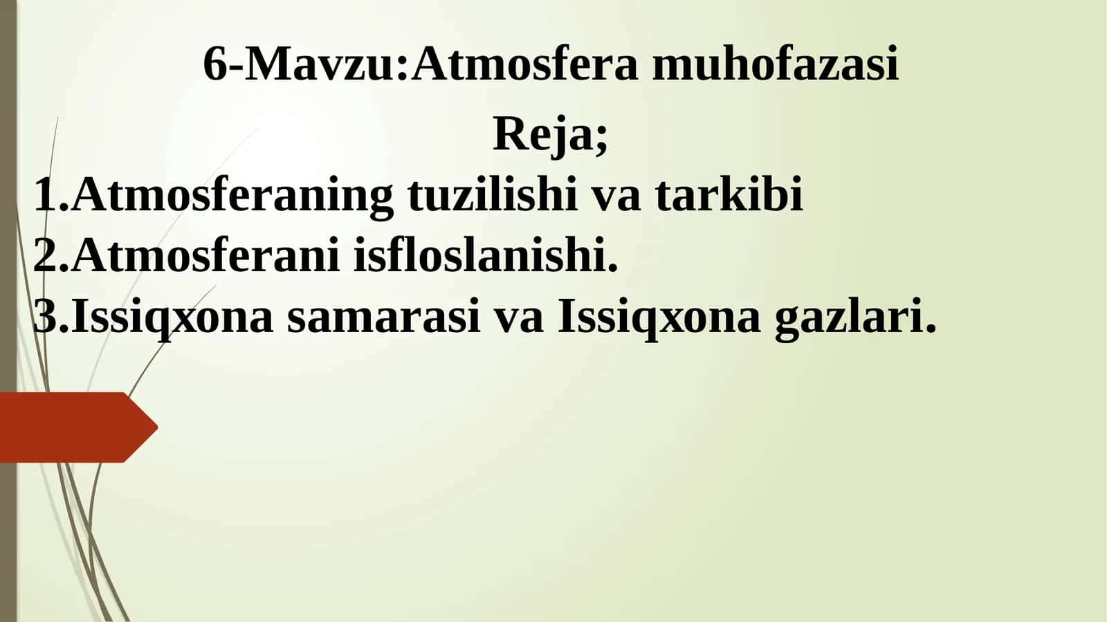 Atmosfera muhofazasi 1
