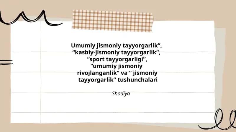 Umumiy jismoniy tayyorgarlik 1