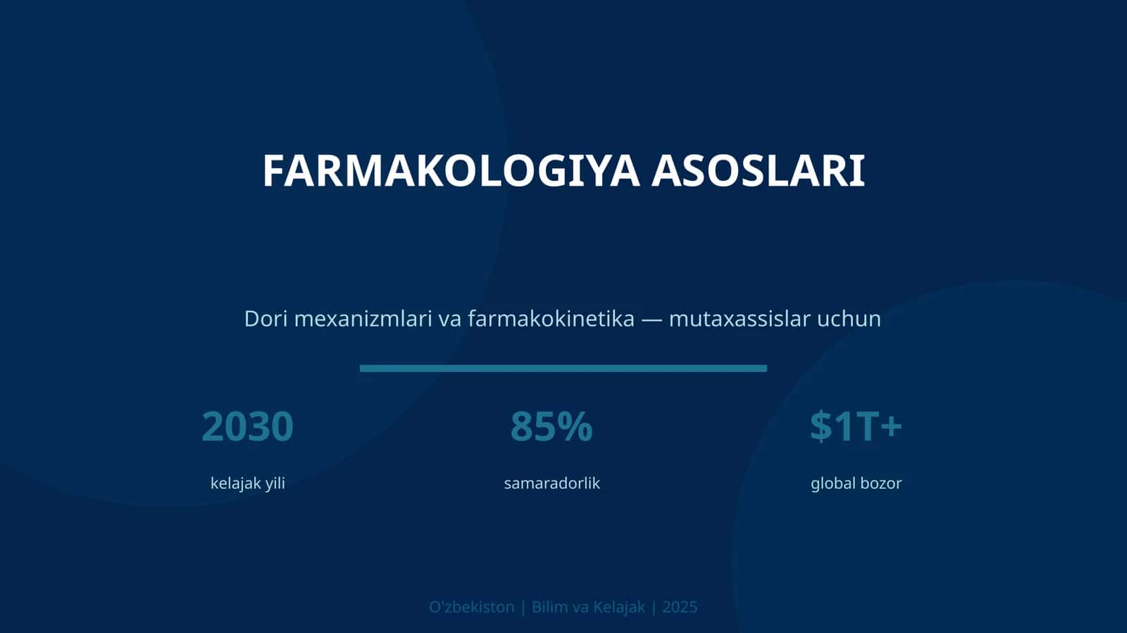 FARMAKOLOGIYA ASOSLARI 1