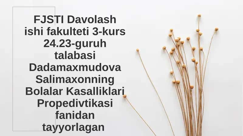 Bolalar Kasalliklari Propedivtika 1