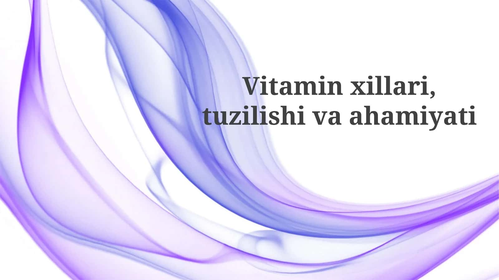 K vitamini: Umumiy ma'lumot 1
