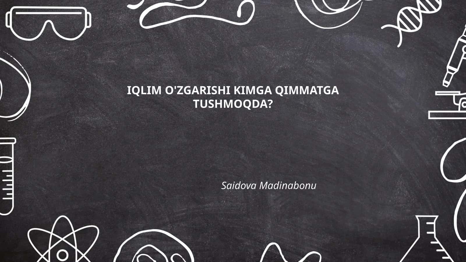 Qashshoqlar va iqlim o'zgarishi: kambag'al oilalarga ta'siri 1