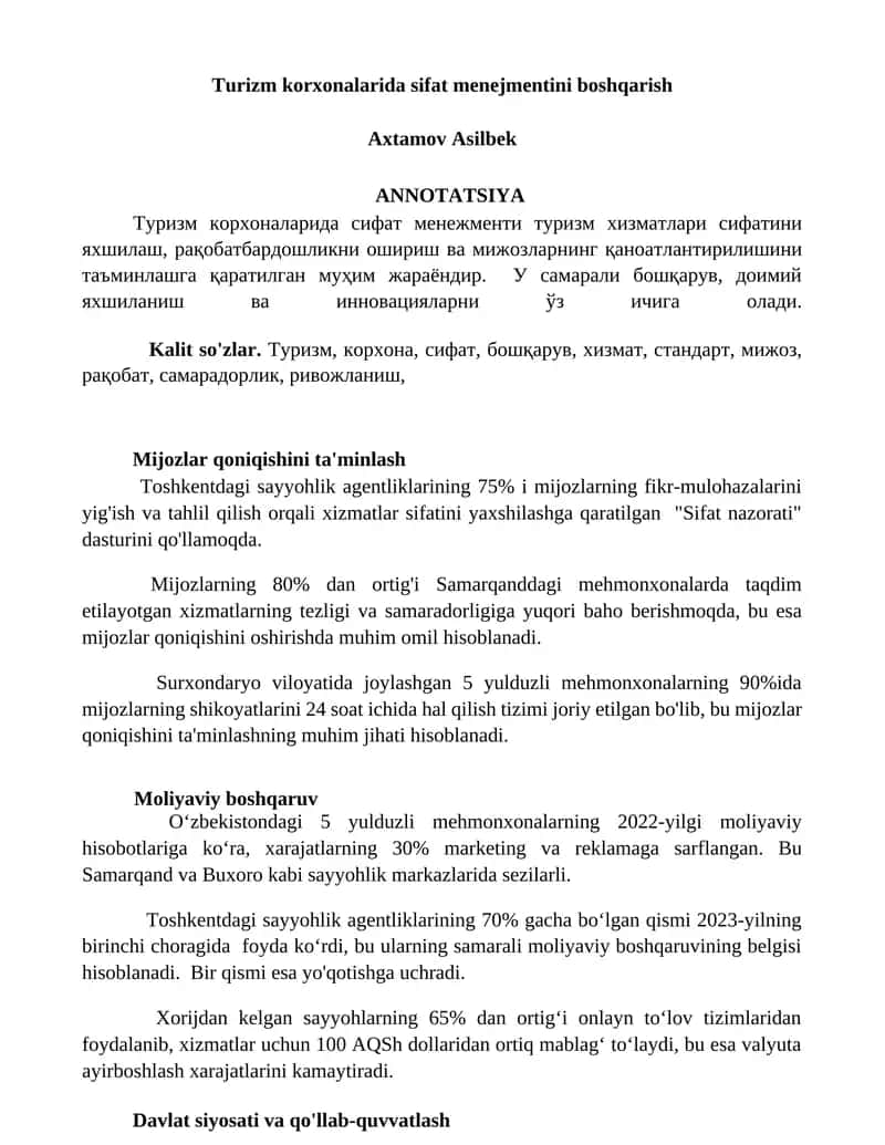 Sifat nazorati dasturi 1