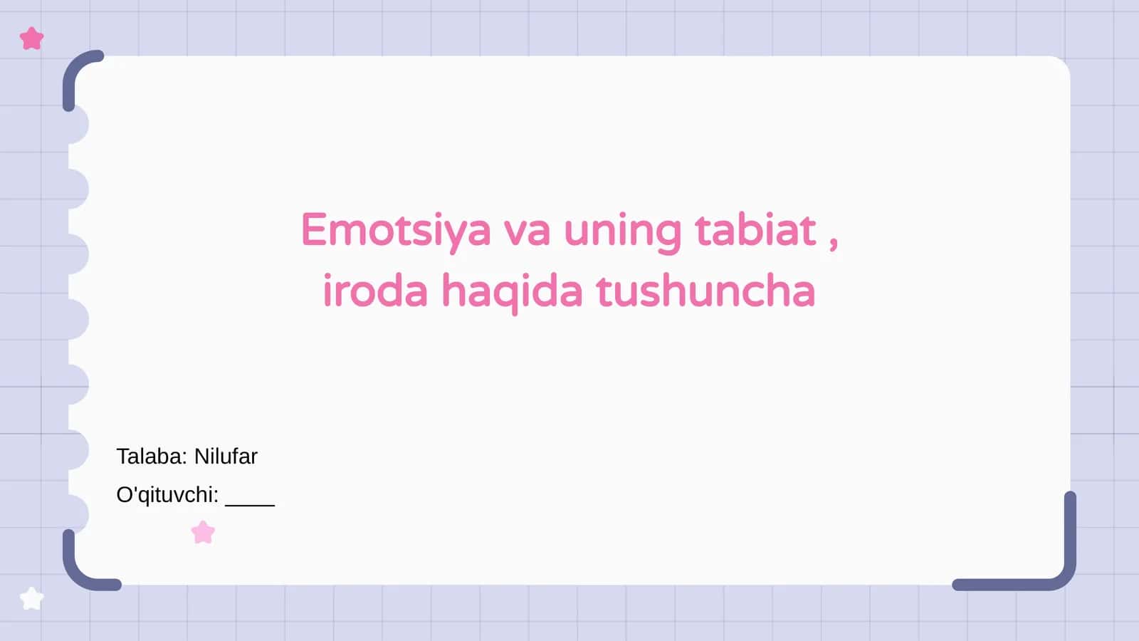 Emotsiya va uning tabiat, iroda haqida tushuncha 1