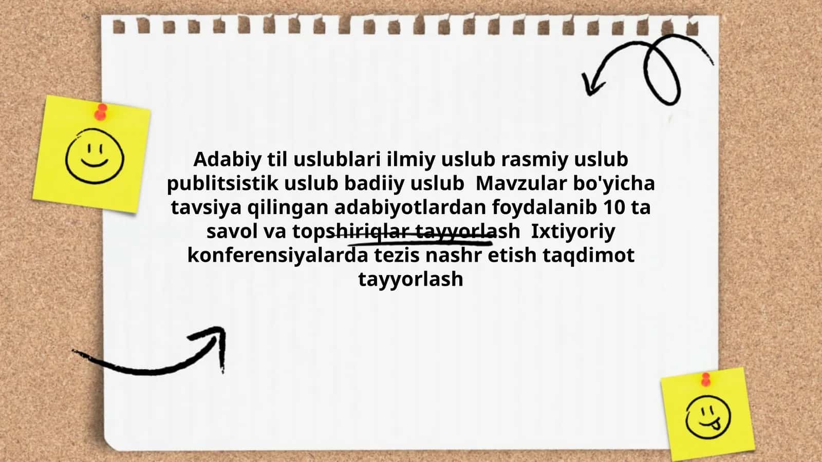 Adabiy til uslublari va taqdimotlar 1