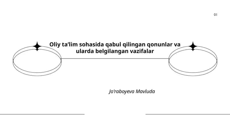 Oliy taʼlim sohasida qabul qilingan qonunlar va ularda belgilangan vazifalar 1