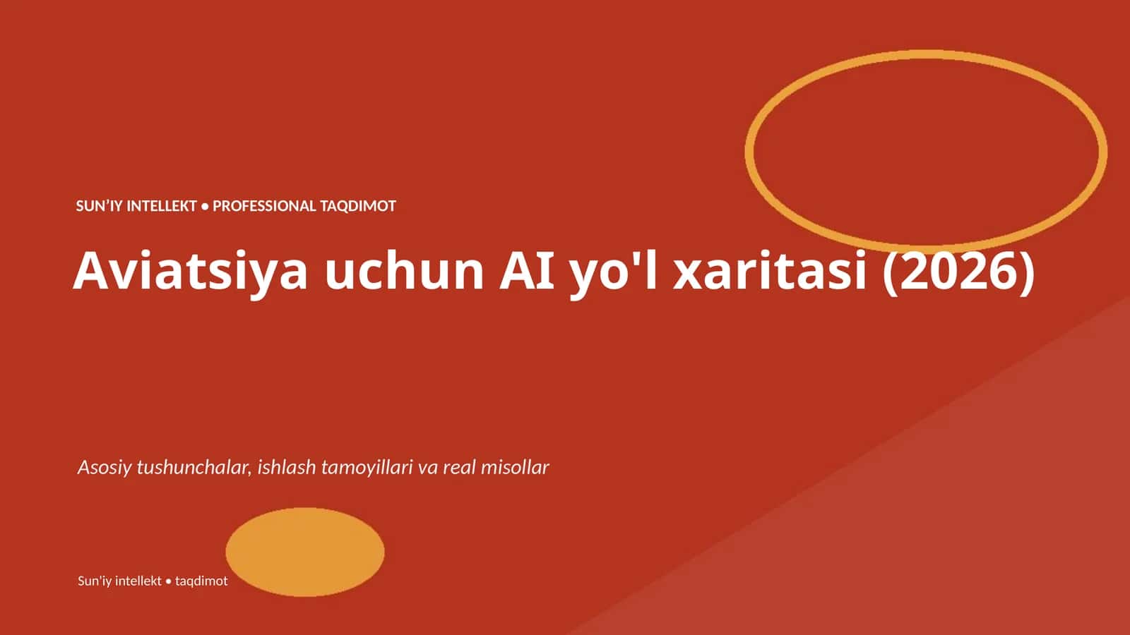Aviatsiya uchun AI yo'l xaritasi (2026) 1