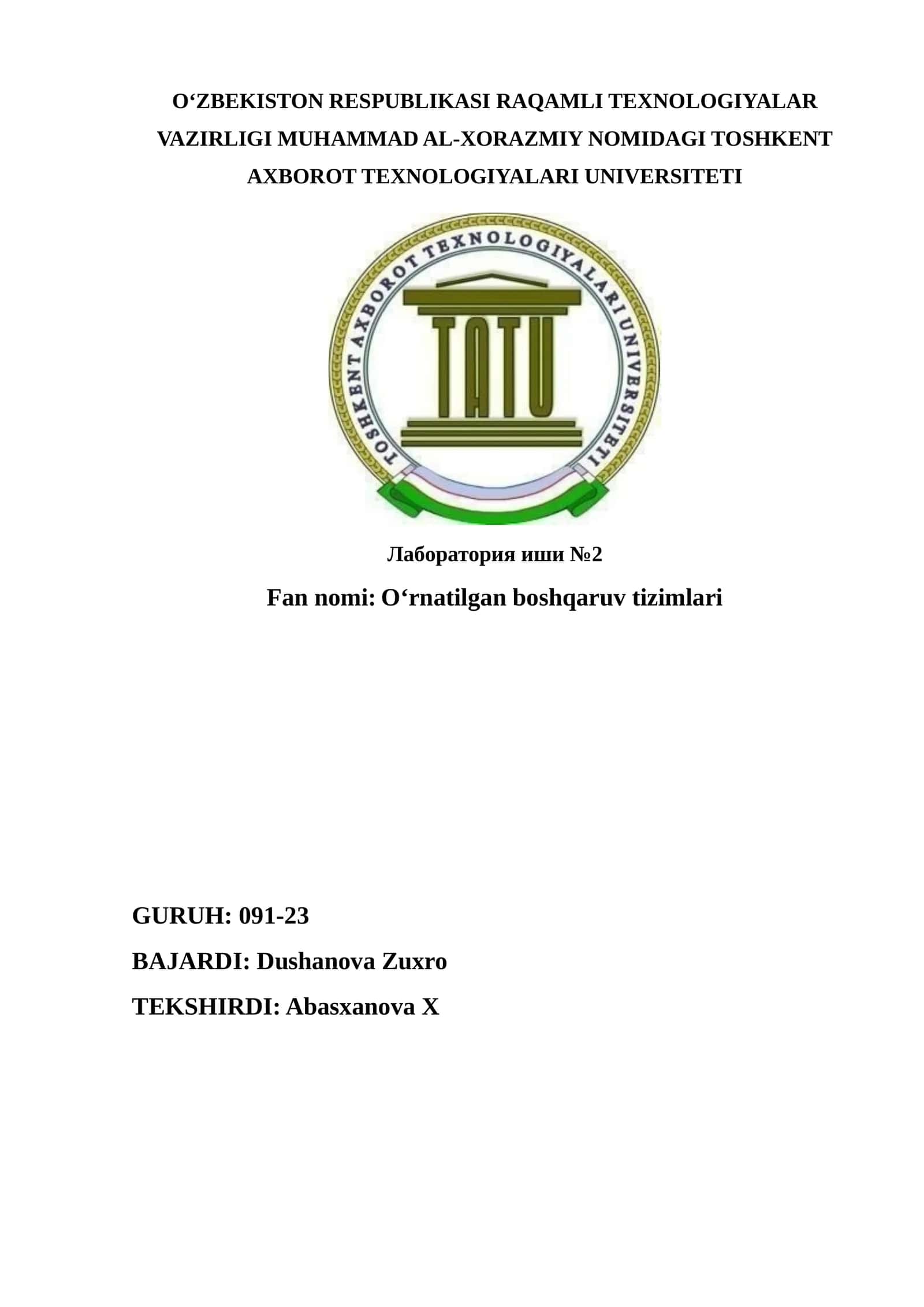 O‘rnatilgan boshqaruv tizimlari 1