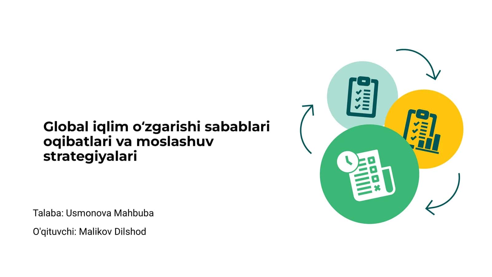 Global iqlim oʻzgarishi sabablari oqibatlari va moslashuv strategiyalari 1