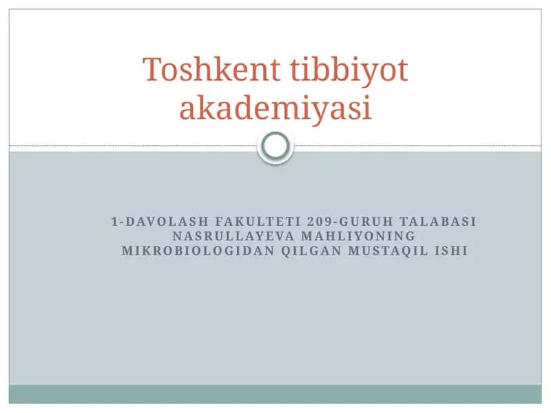 Genin jeneriyasi va uning meditsina dagi ahamiyati 1