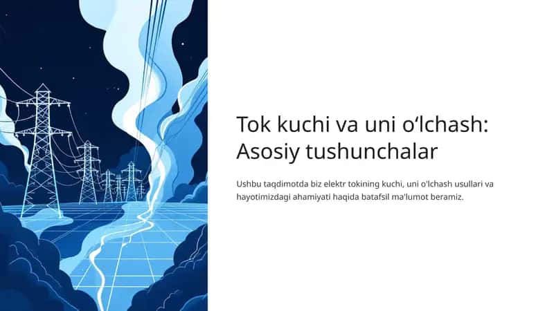 Tok kuchi va uni o'lchash 1