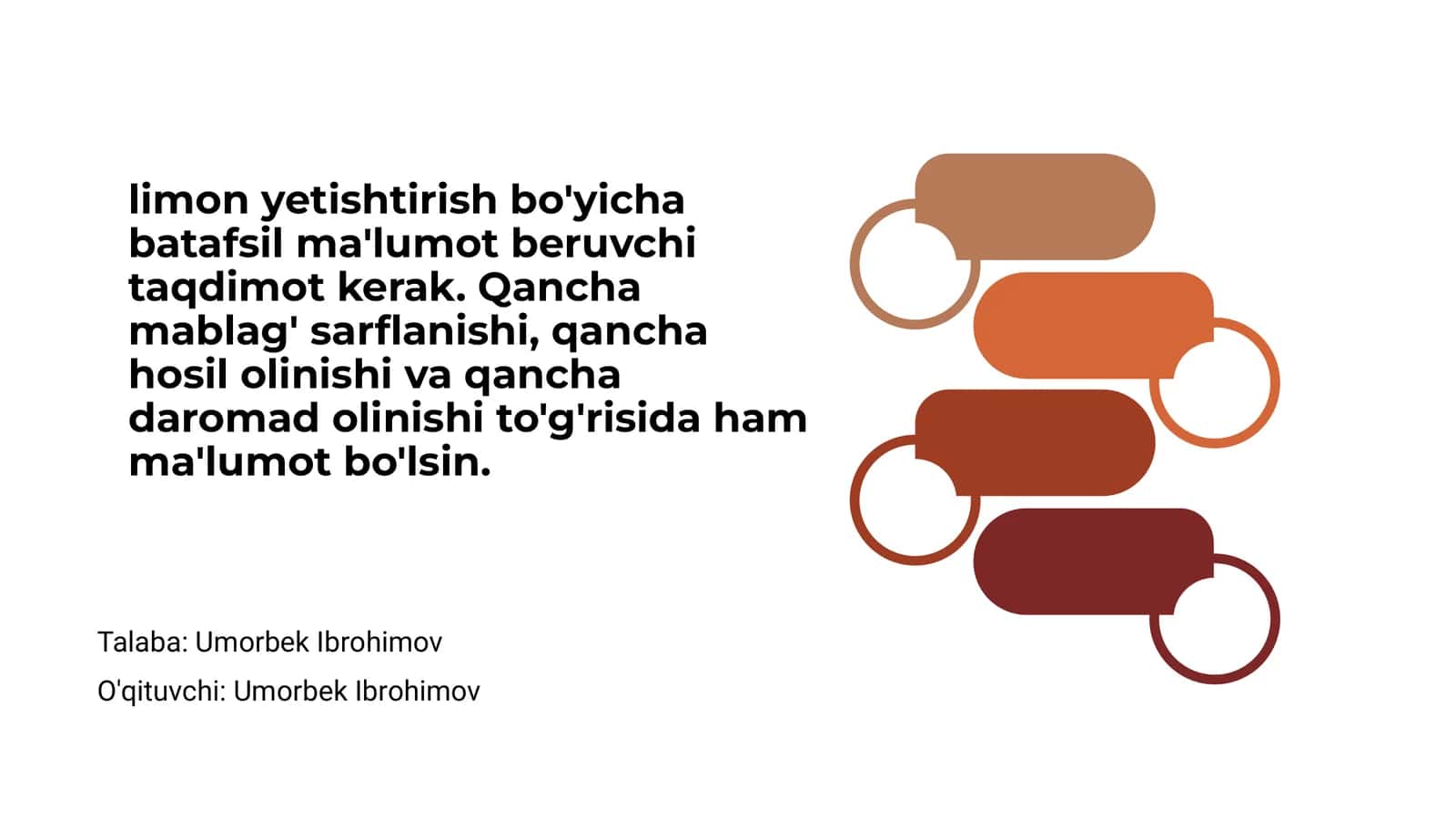 Limon yetishtirish bo'yicha taqdimot 1