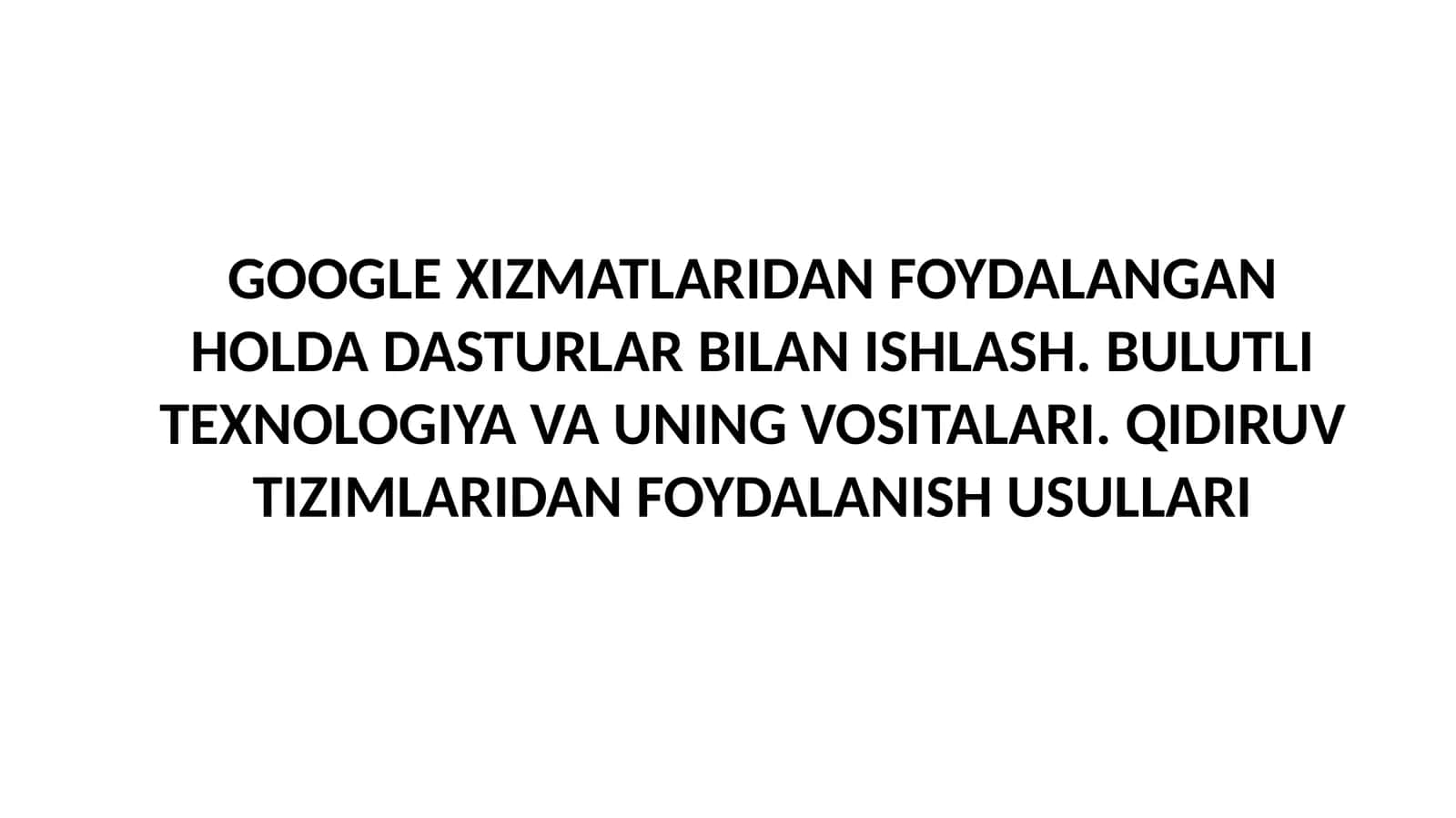 Klaviatura va kursor 1