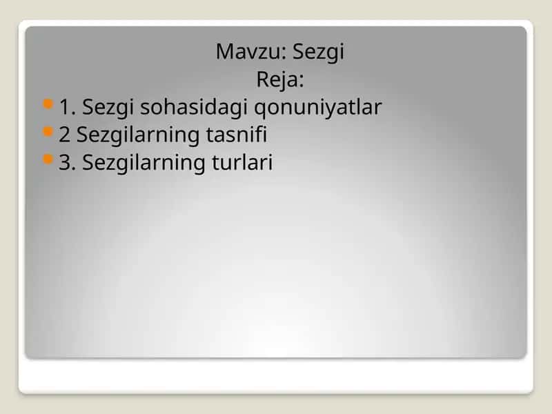 Sezgi 1