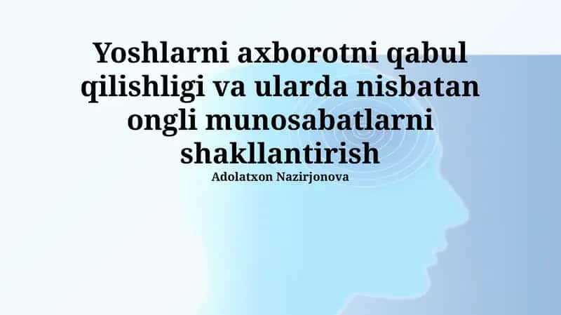 Axborotni tanqidiy tahlil qilish koʻnikmalari 1