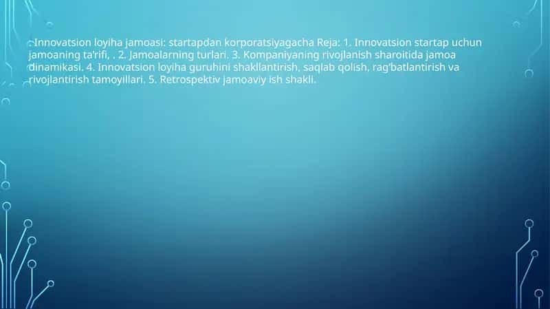 Innovatsion loyiha jamoasi 1