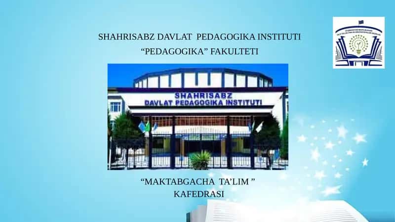 MAKTAB TA’LIMIGA TAYYORLASH 1