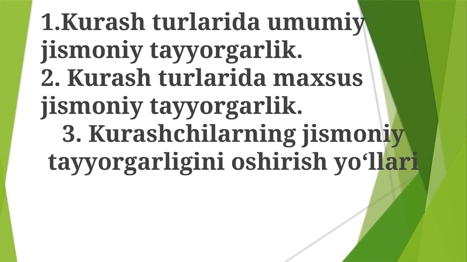 Kurashda Maxsus Jismoniy Tayyorgarlik 1