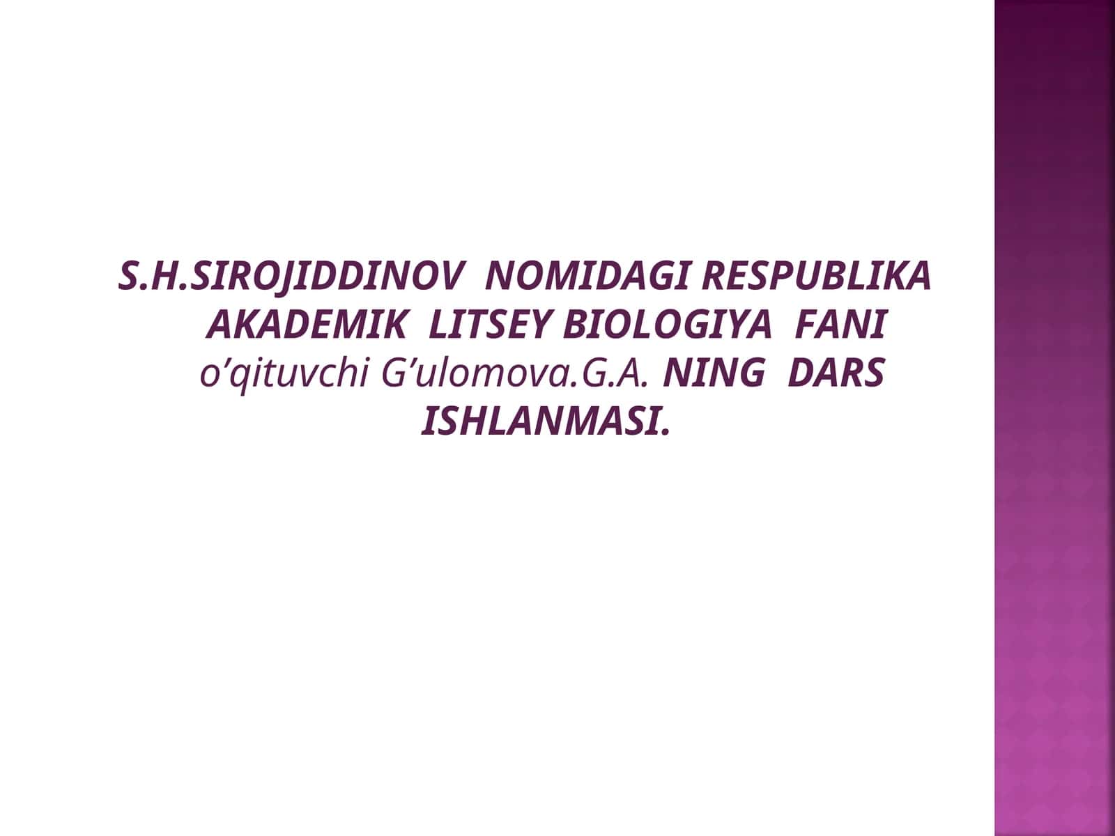 GULOMOVA.G.A.NING DARS ISHLANMASI 1