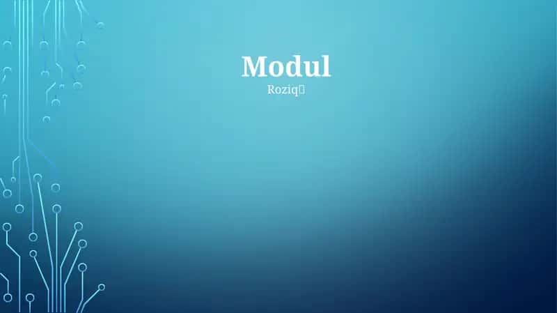 Modul 1