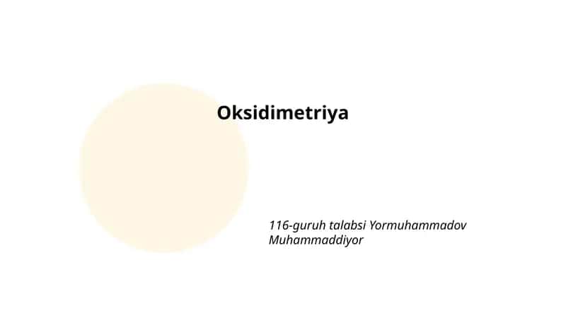 Oksidimetriya 1