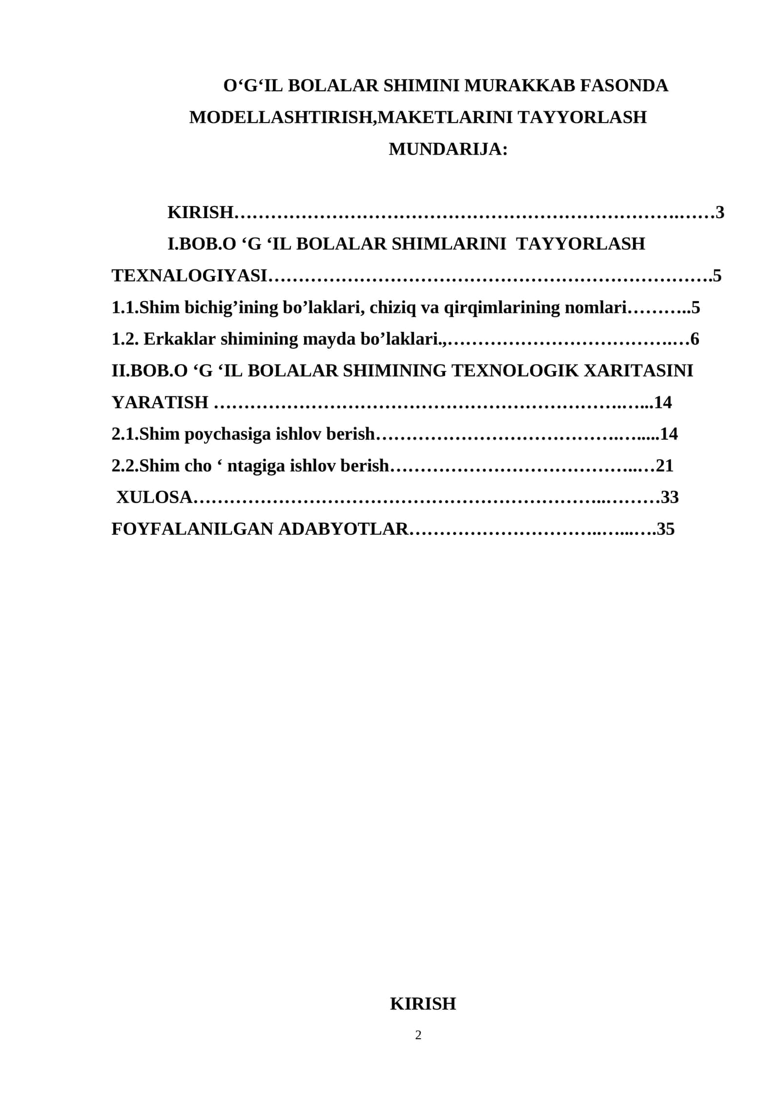 O'G'il Bolalar Shimini Murakkab Fasonda Modellashtirish 1