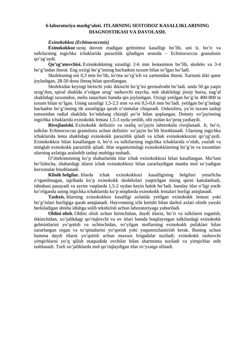 Exinokokkoz (Echinococcosis) 1
