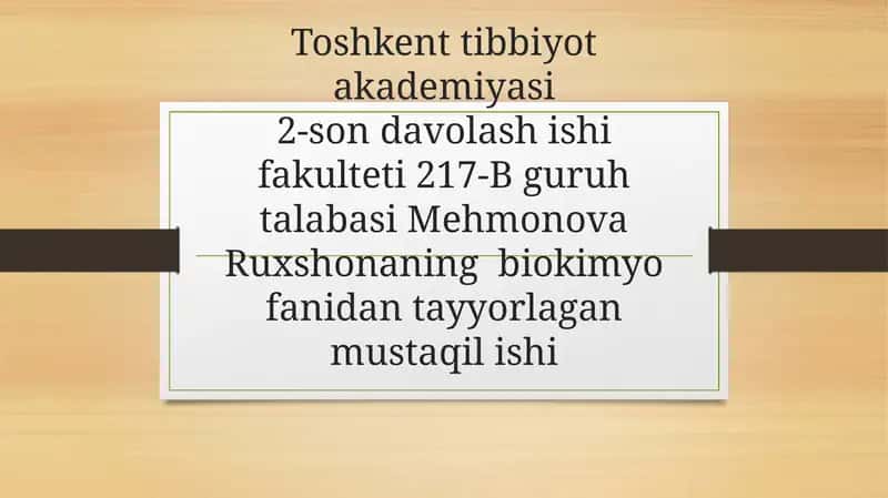Pankreatit rivojlanishining biokimyoviy asoslari. Davolash va diagnostika tamoyillari 1