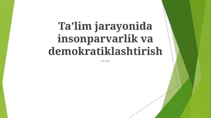 Sinfda Demokratiya: Usullar va Amalga Oshirish 1
