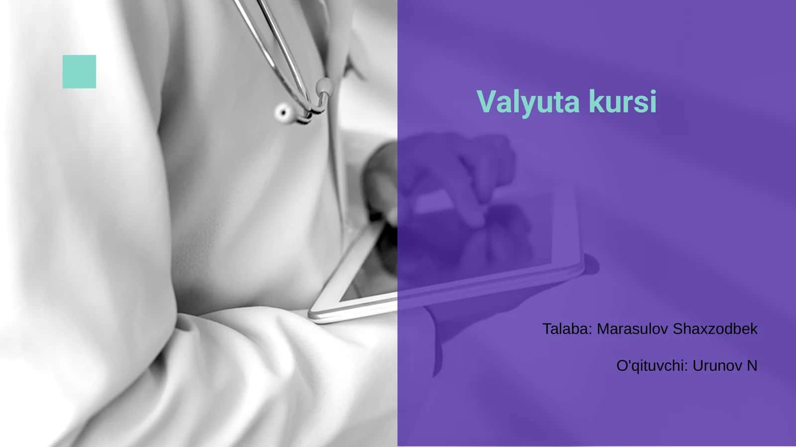 Valyuta kursi 1