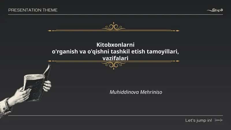 Kitobxonlarni o‘rganish va o‘qishni tashkil etish tamoyillari, vazifalari 1