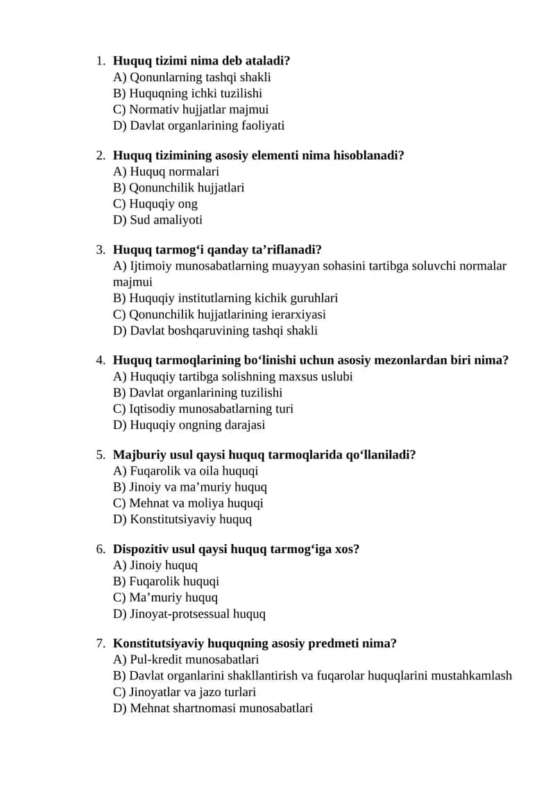 Huquq tizimi 1