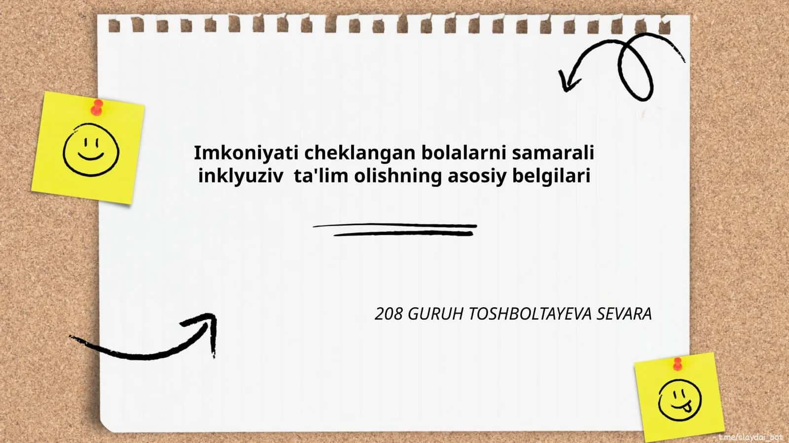 Imkoniyati cheklangan bolalarni samarali inklyuziv ta'lim olishning asosiy belgilari 1