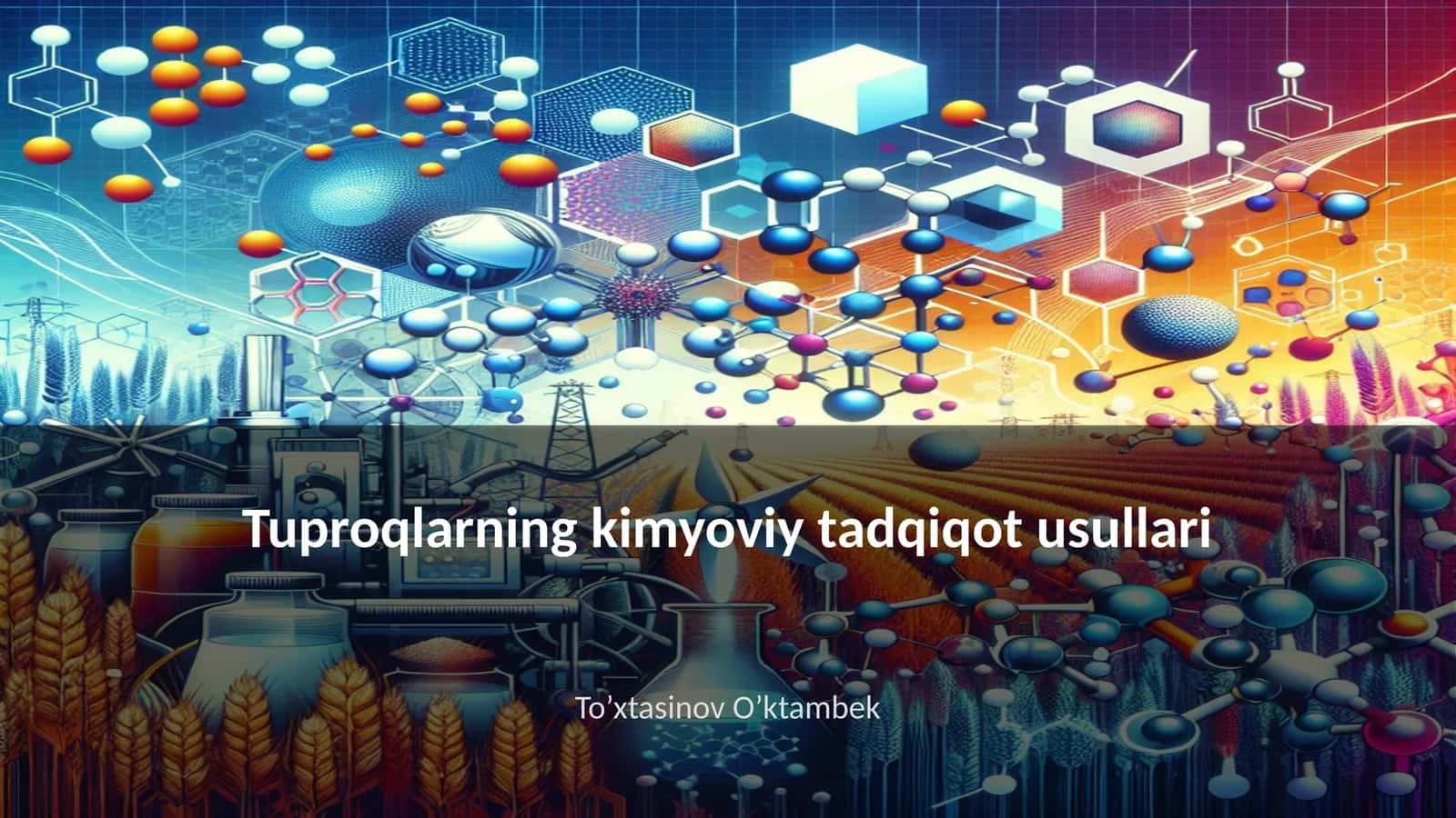 Tuproqlarning kimyoviy tadqiqot usullari 1