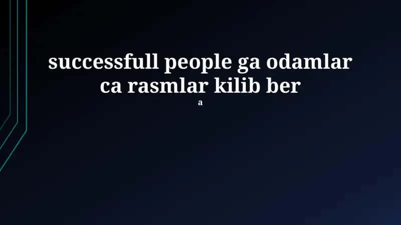 Muvaffaqiyatli odamlarning tasvirlari 1